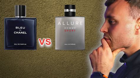 allure homme sport vs bleu de chanel|chanel perfumes allure homme sport.